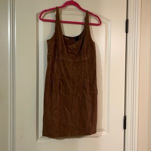 Thin Strap Brown Corduroy Dress- Size Large